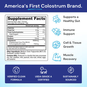 Symbiotics Colostrum Plus Poudre 600g emballage