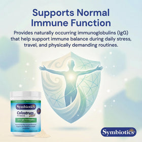 Symbiotics Colostrum Plus Poudre 600g en préparation