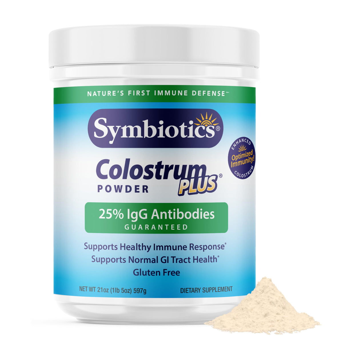 Symbiotics Colostrum Plus Poudre 600g vue de face