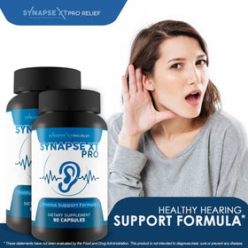 Synapse XT Pro Formule de Soutien Tinnitus 2000 mg vue de côté