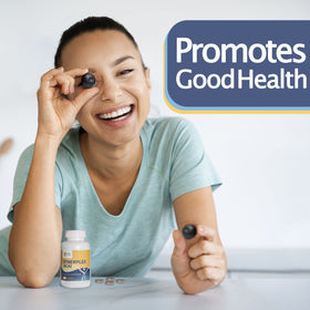 Synerplex Acai capsules montrant la taille et la forme