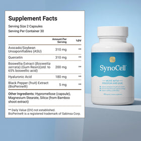 Synocell complément articulaire, capsules et emballage