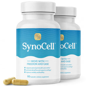 Synocell complément articulaire vue de face avec étiquette