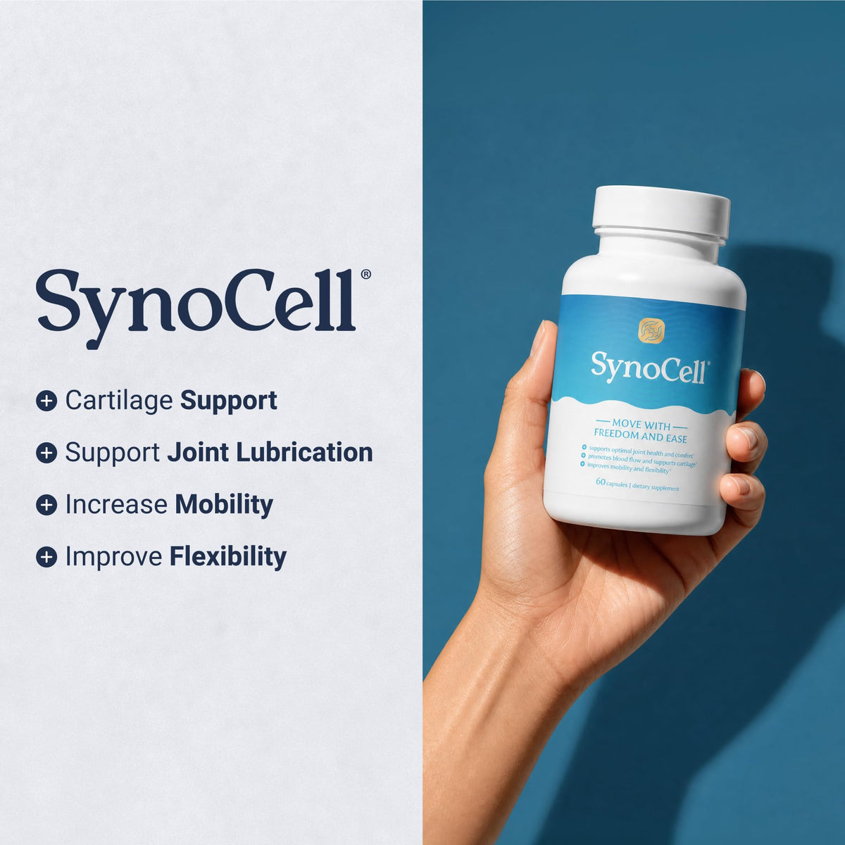 Synocell complément articulaire, vue latérale du produit