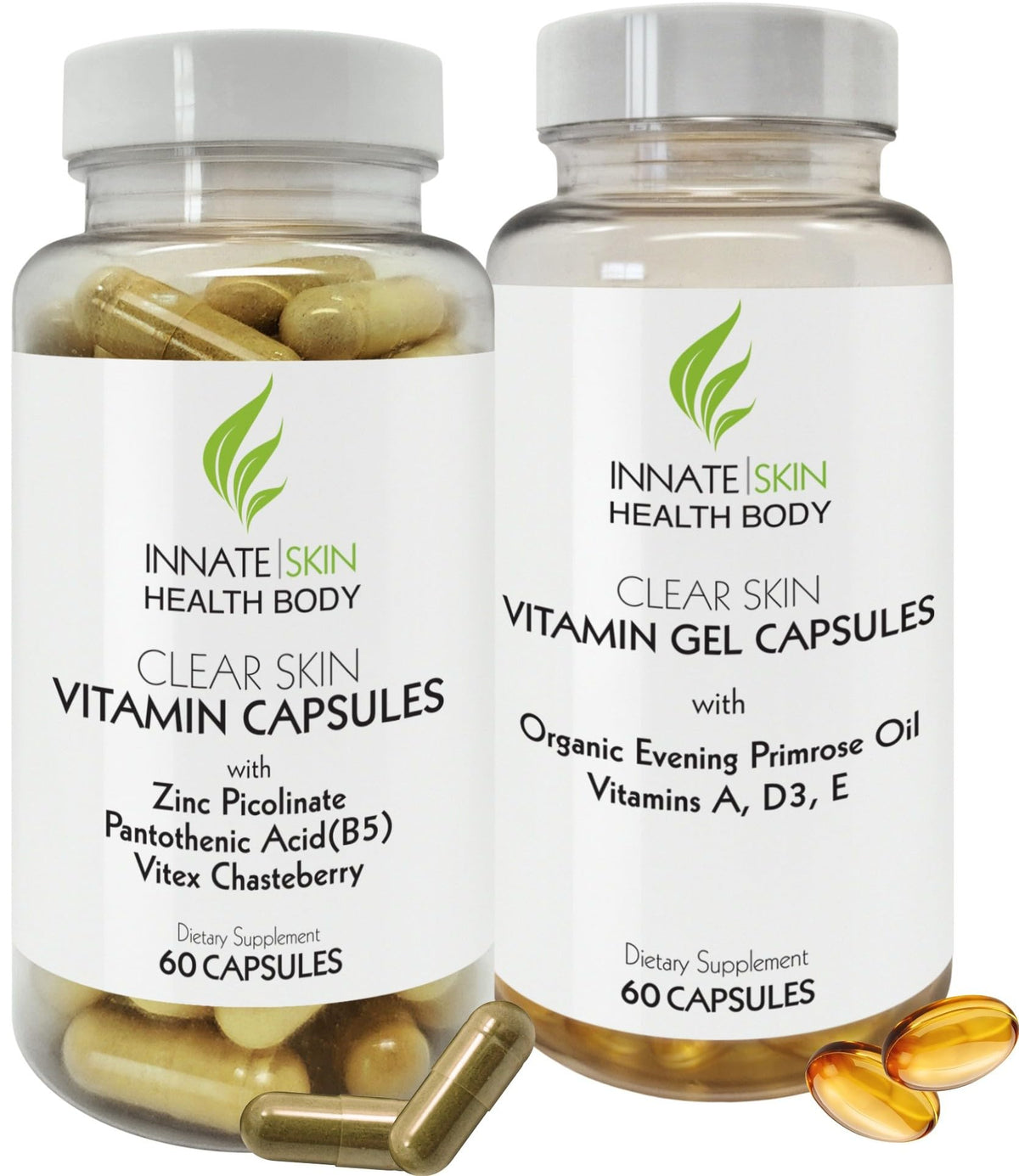 Système de vitamines Innate Skin pour peau claire, 60 capsules
