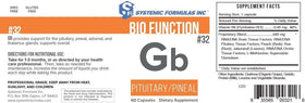 Système Formulas #32 Bio Function Gb avec gélules à côté