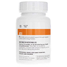 Systemic Formulas Ga - Adrenal 41g arrière de l'emballage