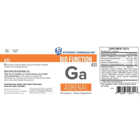 Systemic Formulas Ga - Adrenal 41g capsules