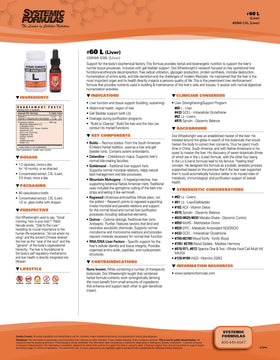 Systemic Formulas L Complément pour le Foie 60 Capsules et son emballage