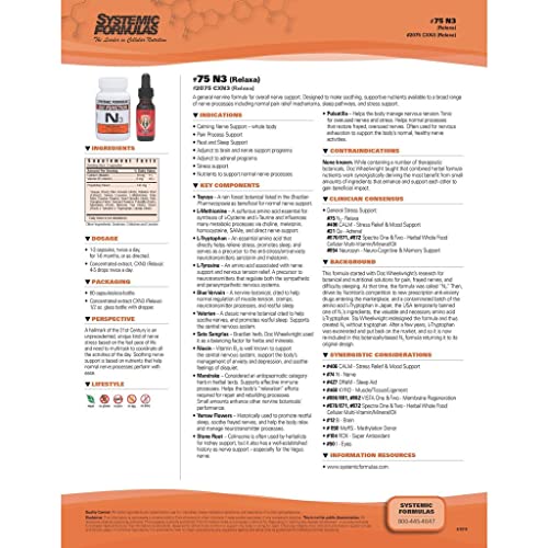 Systemic Formulas N3 daily wellness 60 Capsules avec verre d'eau