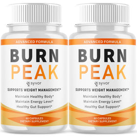 Syvor Capsules Burn Peak bouteille avant vue avec 120 gélules