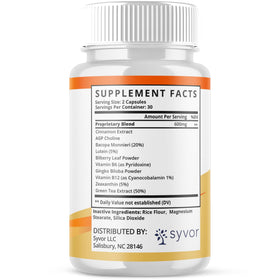 Syvor Capsules Burn Peak bouteille sur un fond neutre