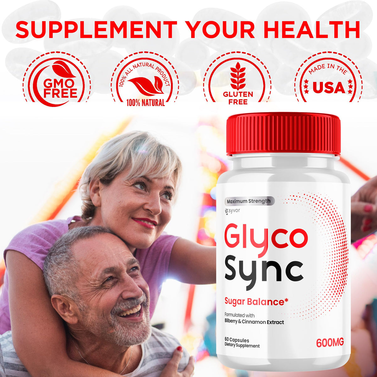 Syvor Glyco Sync Capsules back view with ingredient list