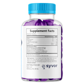 Syvor Gummies TRT 120 unités, mise en scène avec des accessoires de santé