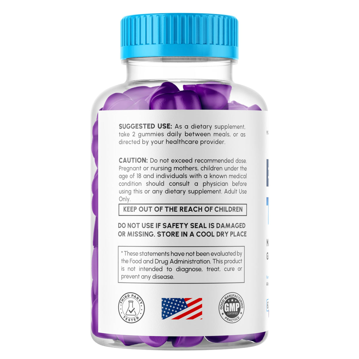 Syvor Gummies TRT 120 unités, pot sur un fond neutre