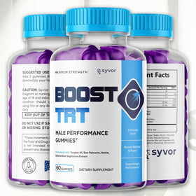 Syvor Gummies TRT 120 unités, vue de dos du pot