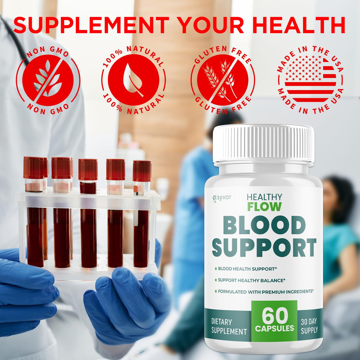Syvor Healthy Flow Blood 120 Capsules avec des ingrédients naturels