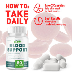 Syvor Healthy Flow Blood 120 Capsules vue arrière