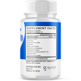 Syvor Nerve Flow Capsules 120 gélules avec un carnet et un stylo