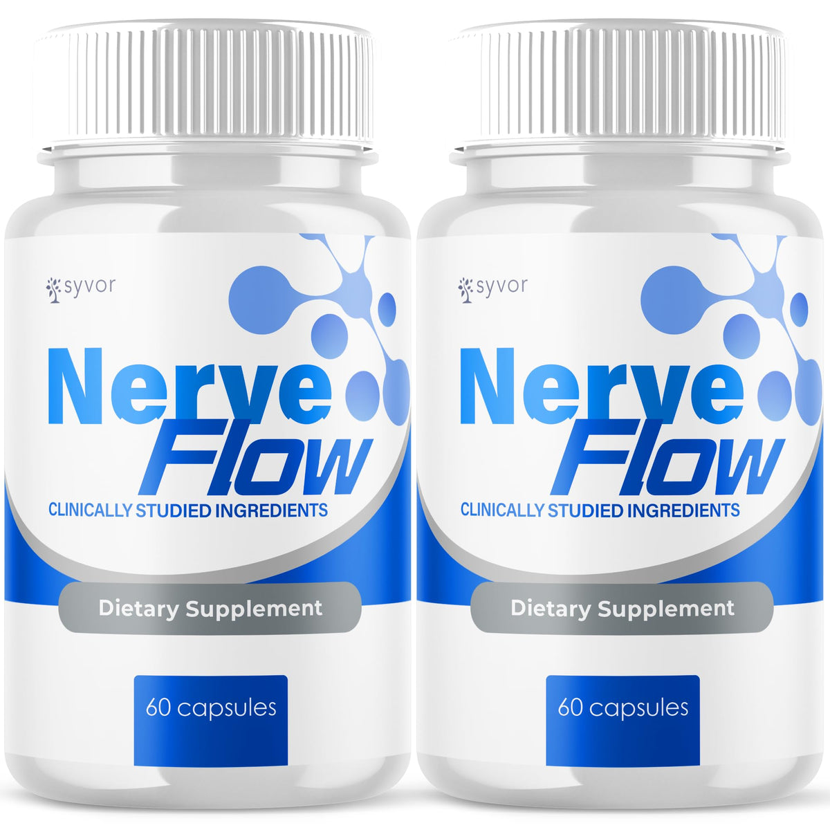 Syvor Nerve Flow Capsules 120 gélules vue avant avec emballage