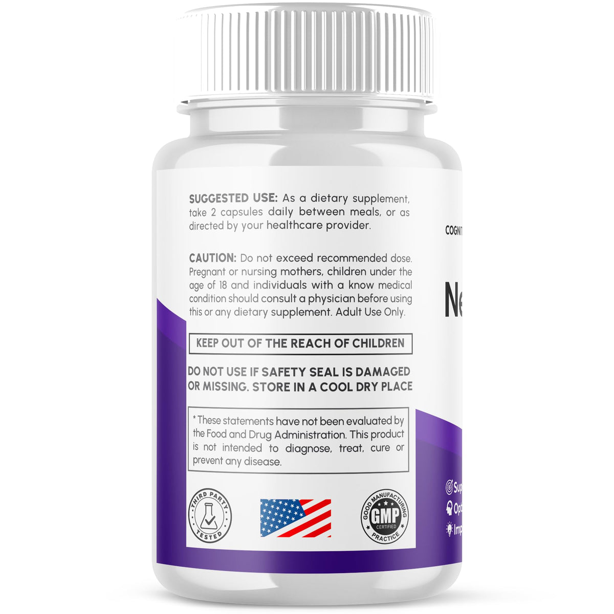 Syvor Neurocept capsules 180, avec un verre d'eau