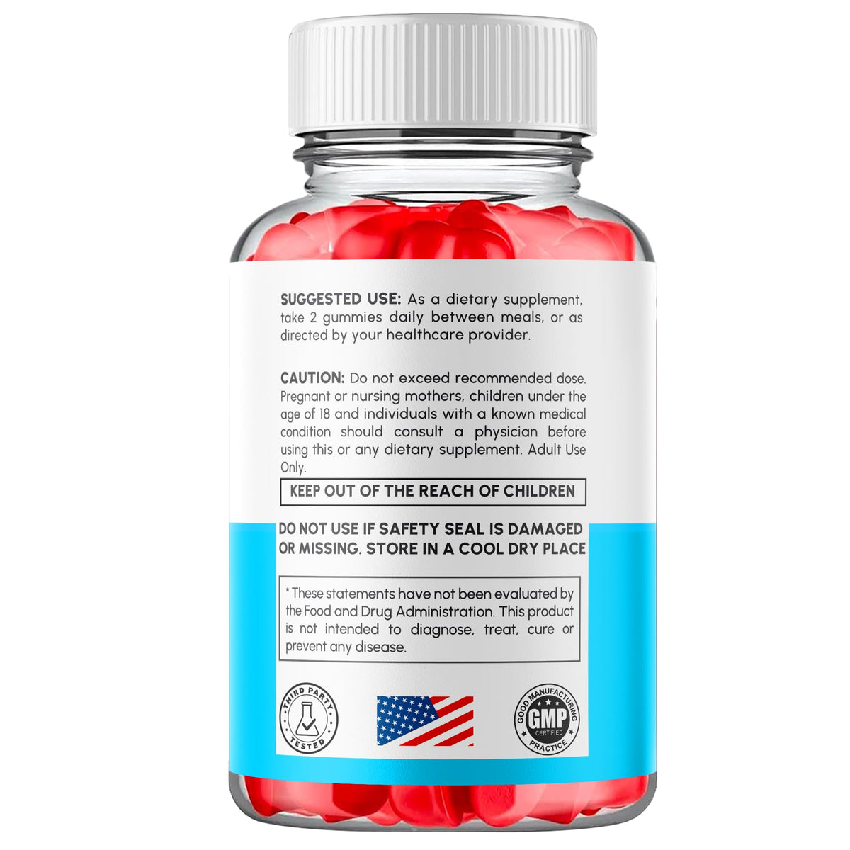 Syvor RevitaGlow Gummies 60 Gummies en détail sur un fond neutre