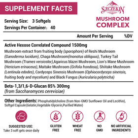 SZCZEKIN Complément Alimentaire 1500mg gélules molles vue arrière