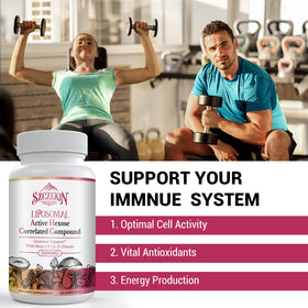 SZCZEKIN Complément Alimentaire Liposomal 1500mg 480 Gélules côté