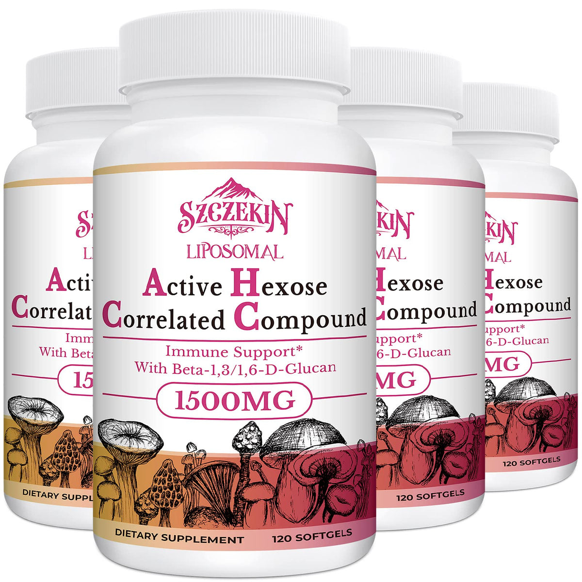 SZCZEKIN Complément Alimentaire Liposomal 1500mg 480 Gélules vue de face