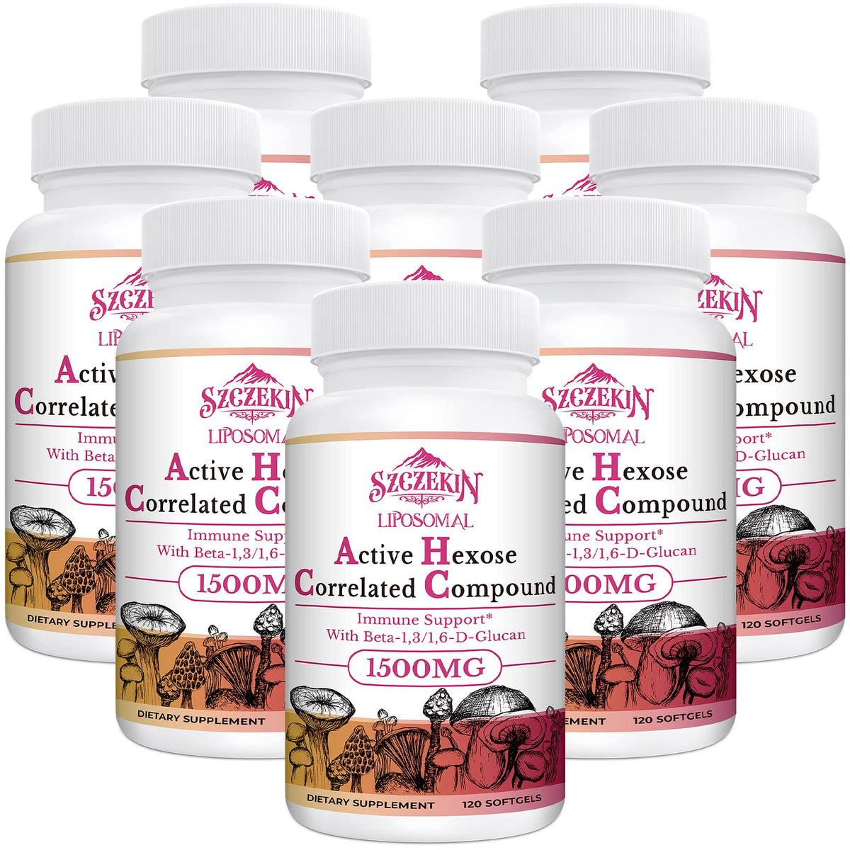 SZCZEKIN Complément Alimentaire Liposomal 1500mg - 960 Gélules, vue de face