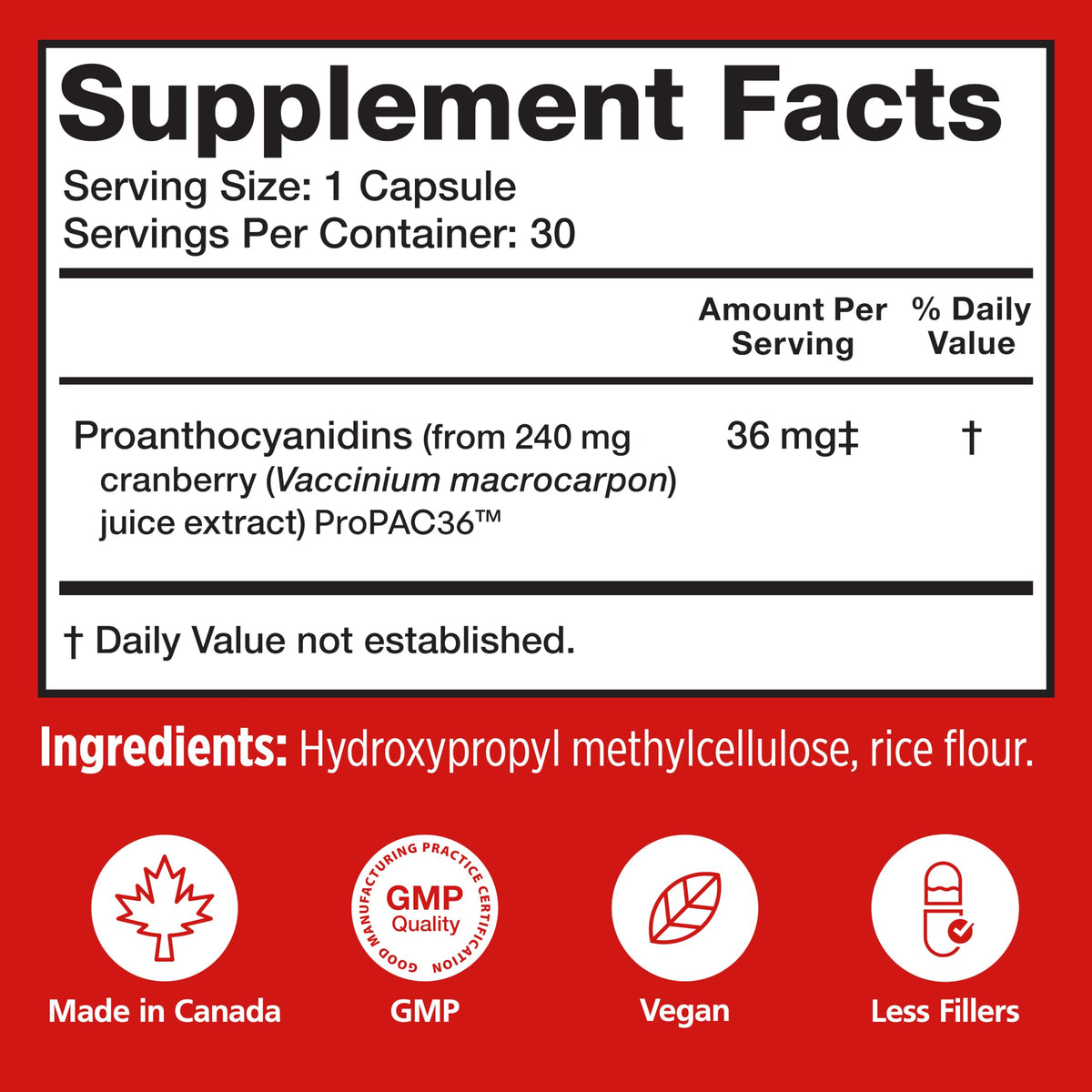 Szio+ Utiva Canneberge 36 mg avec des canneberges fraîches