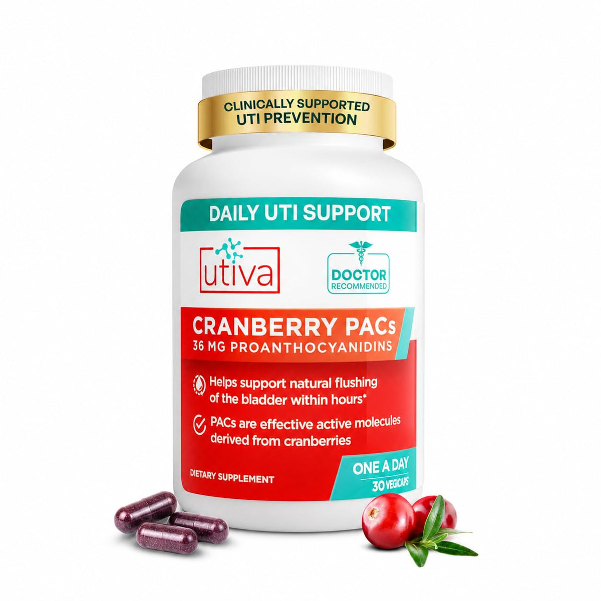 Szio+ Utiva Canneberge 36 mg boîte de 30 capsules vue avant