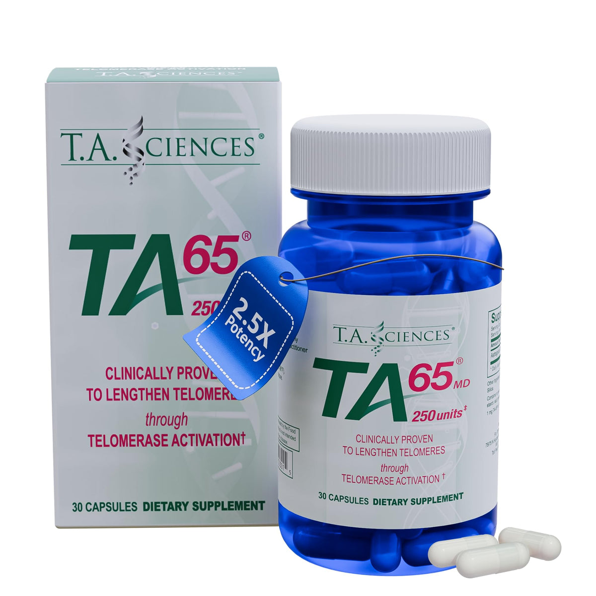 T.A. Sciences TA-65 Complément Alimentaire 30 Gélules vue avant