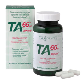 T.A. Sciences TA-65 Complément Alimentaire 90 Capsules, boîte vue de face