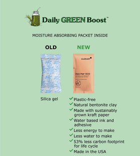 Tableau des valeurs nutritionnelles de Daily Green support