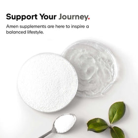 Tablette Amen Spermidine avec vitamine C dans une main
