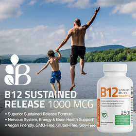 Tablette Bronson Vitamine B12 1000 MCG en gros plan
