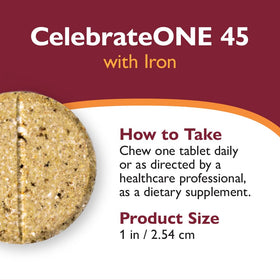 Tablette chewable dans la main, produit Celebrate Bariatric