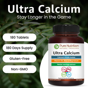 Tablette de Calcium Citrate avec Vitamine D et Magnésium
