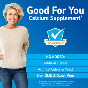 Tablette de Calcium Citrate Plus D3 21st Century sur une table