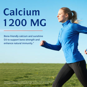 Tablette de Calcium Innate Vitality 1200 mg sur une surface claire