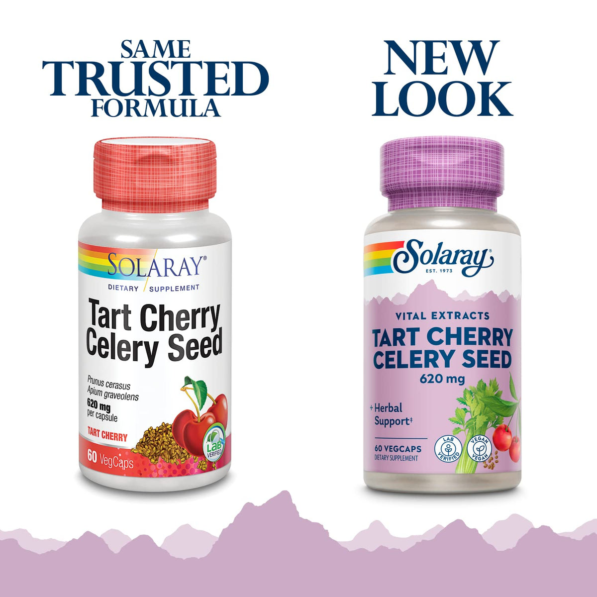 Tablette de capsule SOLARAY Cerise Acide et Graines de Céleri