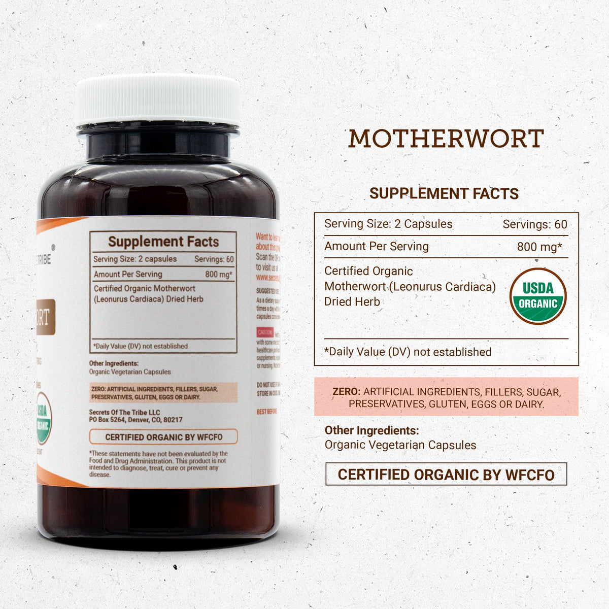 Tablette de Capsules de Mère-Écorce 800 mg en main