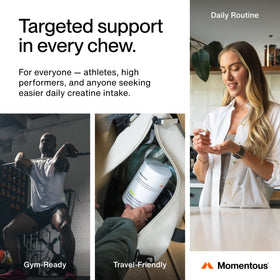 Tablette de Chews de Créatine Monohydrate Momentous, gros plan