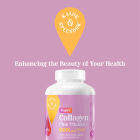 Tablette de collagène et vitamine C de Kalos and Splendor