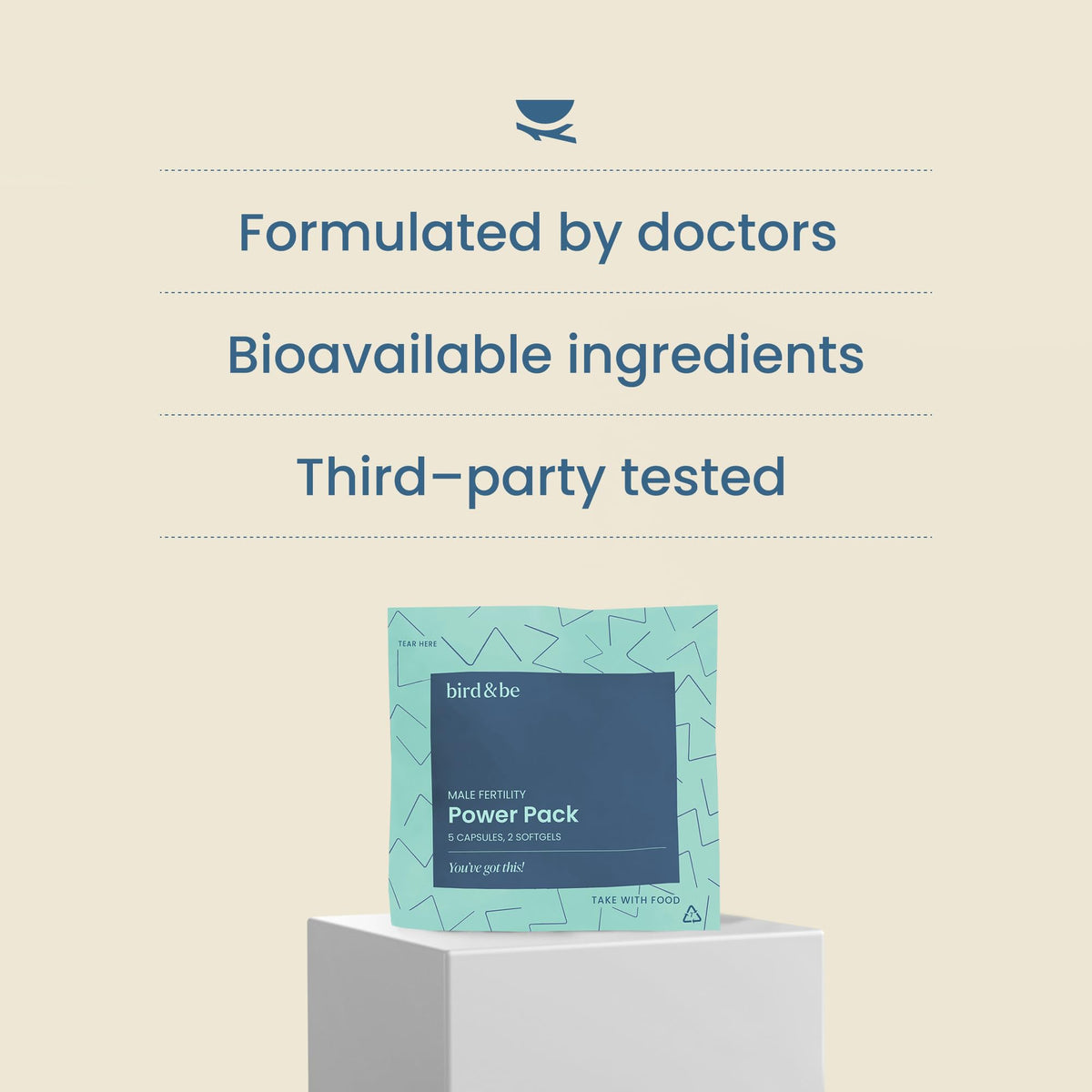 Tablette de compléments alimentaires bird&be