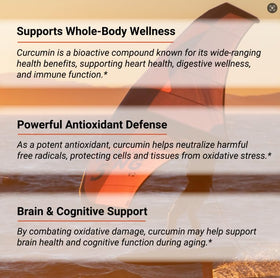 Tablette de curcumin Naturalis sur un fond neutre