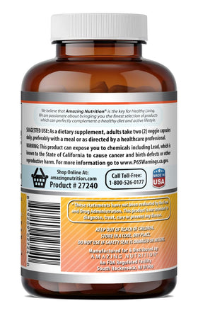 Tablette de dosage des capsules Amazing Nutrition Berbérine