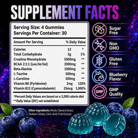 Tablette de dosage des gummies de créatine sudrolove