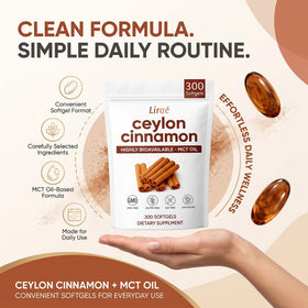 Tablette de gélules de cannelle de Ceylan LIRAE sur une table